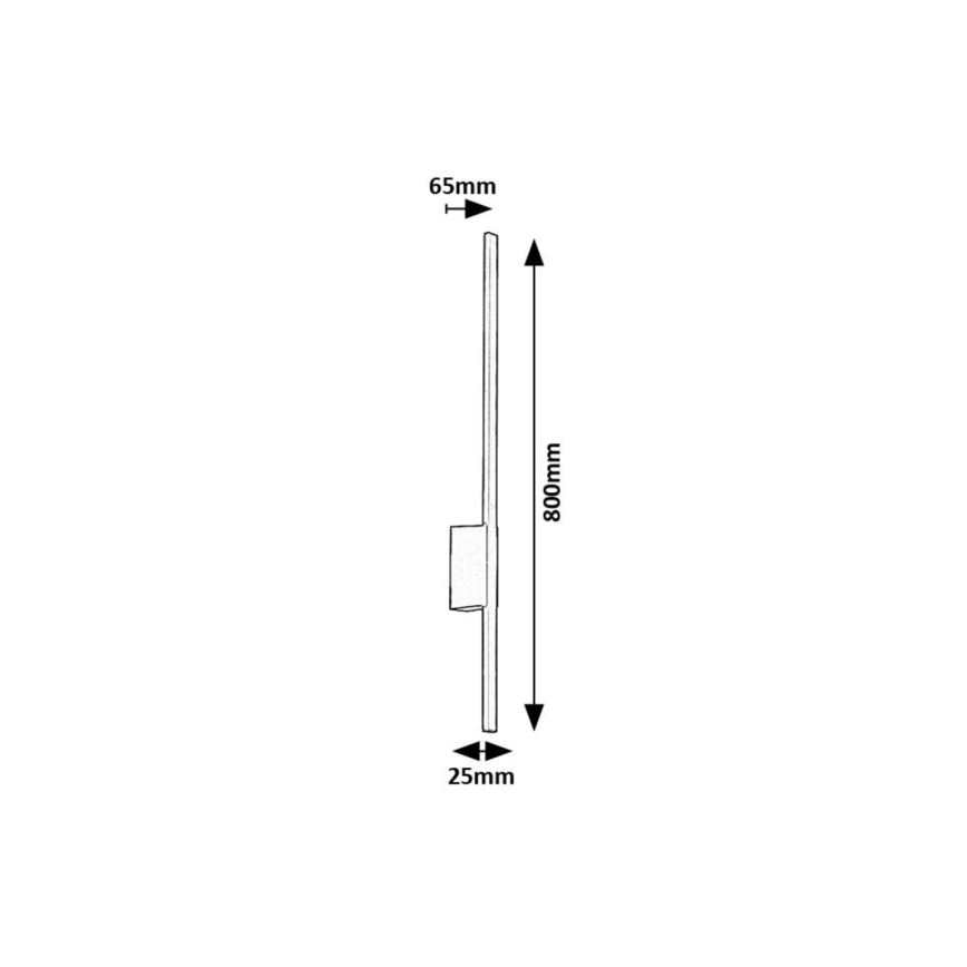 Rabalux - LED Vonkajšie nástenné svietidlo LED/12W/230V IP44