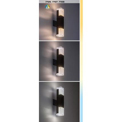 Rabalux - LED Vonkajšie nástenné svietidlo LED/7W/230V 2700/4000/6000K IP54