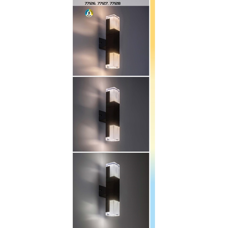 Rabalux - LED Vonkajšie nástenné svietidlo LED/7W/230V 2700/4000/6000K IP54