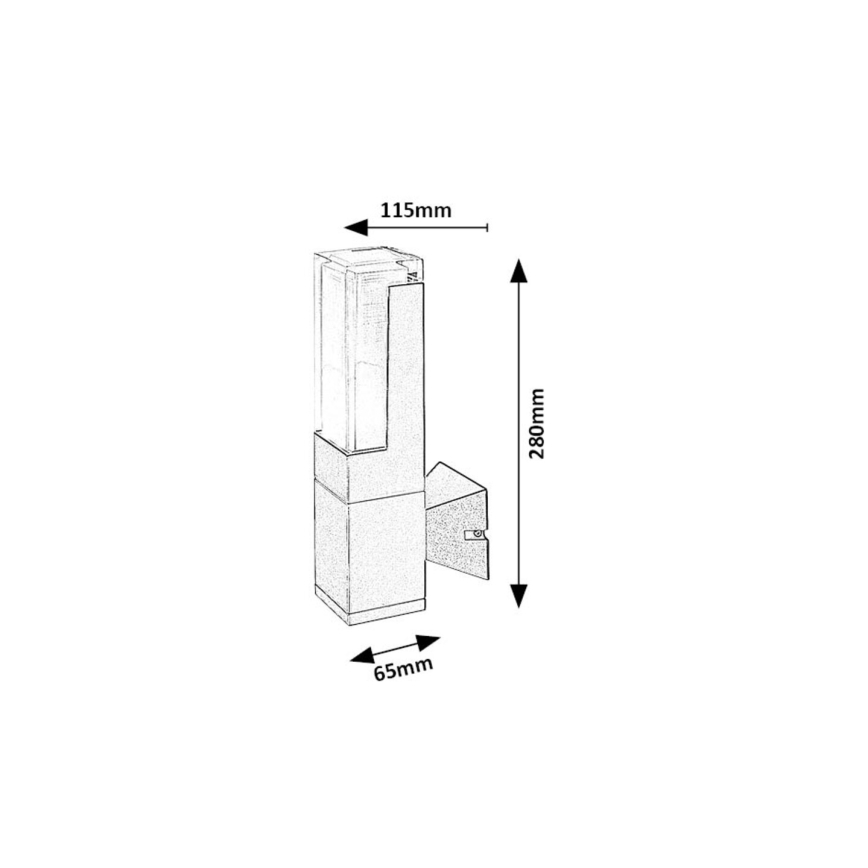 Rabalux - LED Vonkajšie nástenné svietidlo LED/7W/230V 2700/4000/6000K IP54