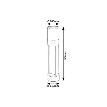 Rabalux - LED Vonkajšia lampa LED/12W/230V IP44 50 cm