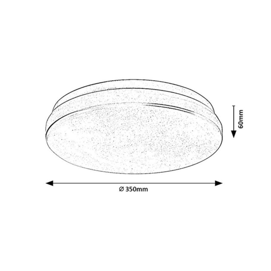 Rabalux - LED Kúpeľňové stropné svietidlo so senzorom LED/24W/230V 3000K IP44