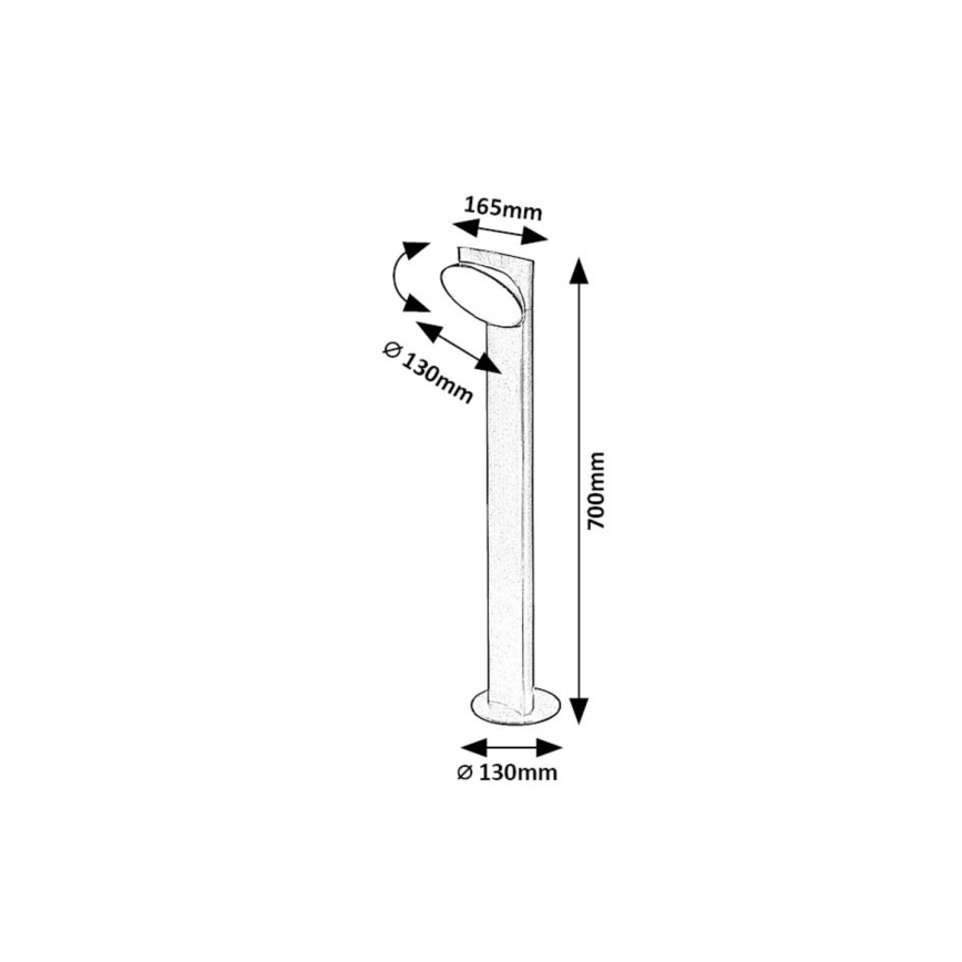 Rabalux - LED Vonkajšia lampa LED/12W/230V IP54