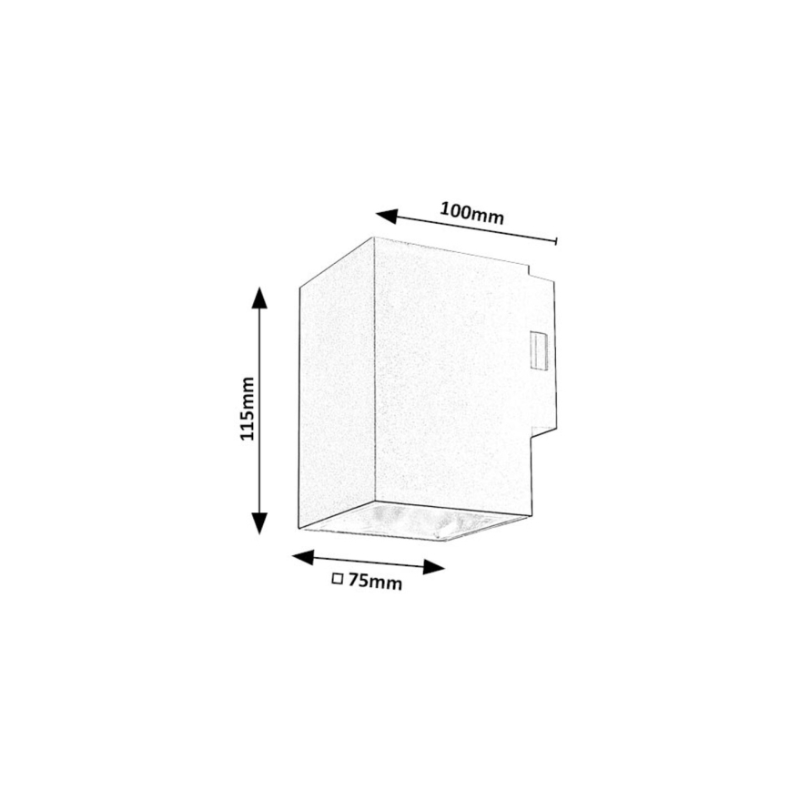 Rabalux - LED Vonkajšie nástenné svietidlo LED/9W/230V 2700/4000/6500K IP65 čierna