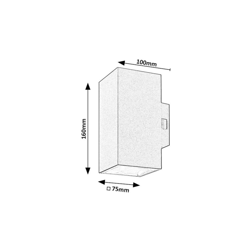 Rabalux - LED Vonkajšie nástenné svietidlo LED/18W/230V 2700/4000/6500K IP65 biela