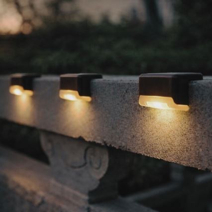 Rabalux - Sada 4x solárne LED nástenné svietidlo so súmrakovým senzorom LED/0,06W/1,2V 300 mAh IP44