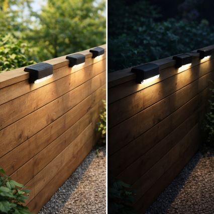 Rabalux - Sada 4x solárne LED nástenné svietidlo so súmrakovým senzorom LED/0,06W/1,2V 300 mAh IP44