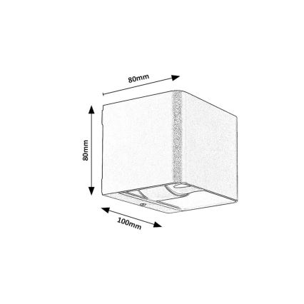 Rabalux - LED Vonkajšie nástenné svietidlo LED/10W/230V IP54 hnedá