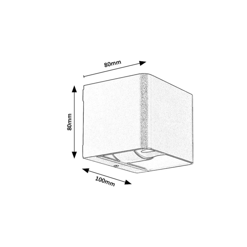 Rabalux - LED Vonkajšie nástenné svietidlo LED/10W/230V IP54 hnedá