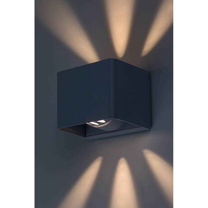 Rabalux - LED Vonkajšie nástenné svietidlo LED/10W/230V IP54 šedá