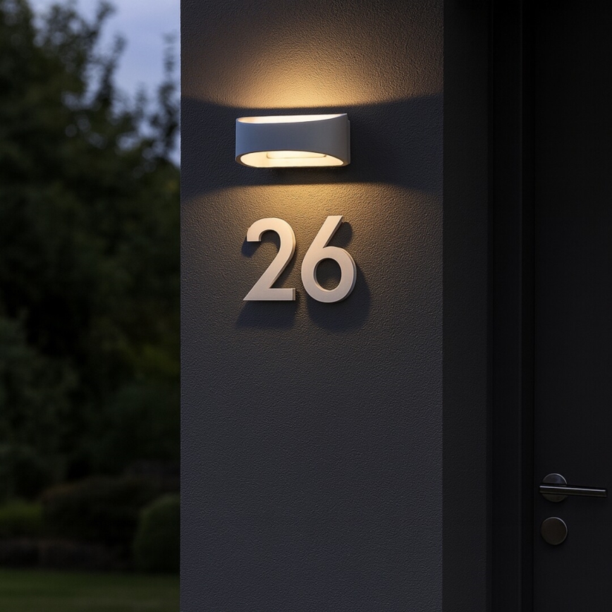 Rabalux - LED vonkajšie nástenné svietidlo LED/9W/230V IP54 biela