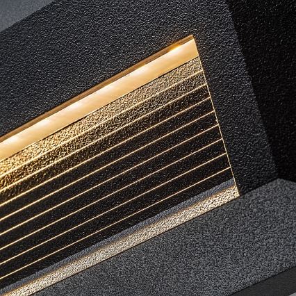 Rabalux - Vonkajšie nástenné LED svietidlo 6W/230V IP65 čierne