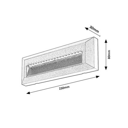 Rabalux - Vonkajšie nástenné LED svietidlo 6W/230V IP65 čierne