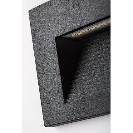 Rabalux - LED vonkajšie nástenné svietidlo LED/6W/230V IP65 čierne