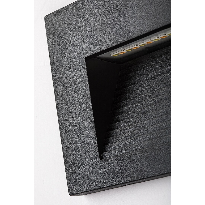 Rabalux - LED vonkajšie nástenné svietidlo LED/6W/230V IP65 čierne