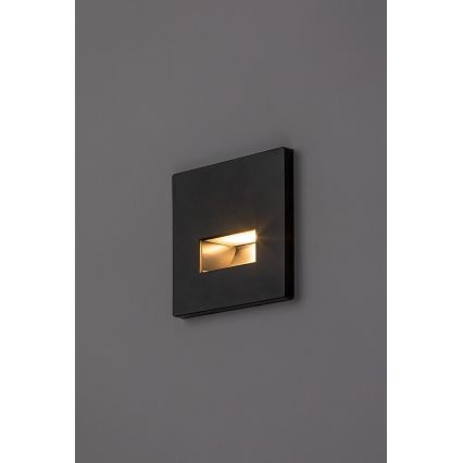 Rabalux - LED schodiskové svietidlo LED/1W/230V 3000/4500/6500K čierne