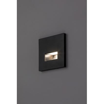 Rabalux - LED schodiskové svietidlo LED/1W/230V 3000/4500/6500K čierne