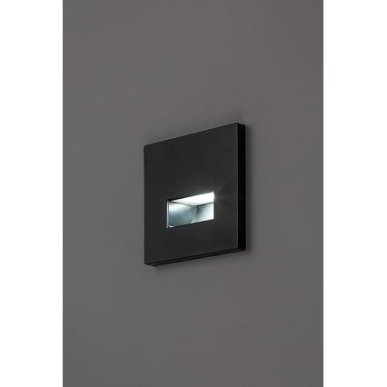 Rabalux - LED schodiskové svietidlo LED/1W/230V 3000/4500/6500K čierne