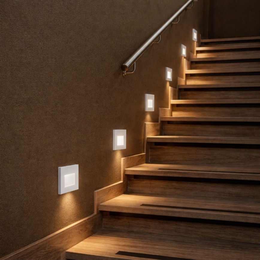 Rabalux - LED schodiskové svietidlo LED/1W/230V 3000/4500/6500K biela