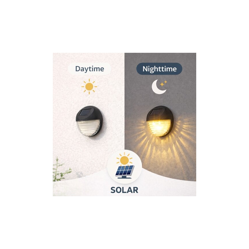 Rabalux - SADA 2x LED solárne nástenné svietidlo LED/0,06W/1,2V 300 mAh IP44