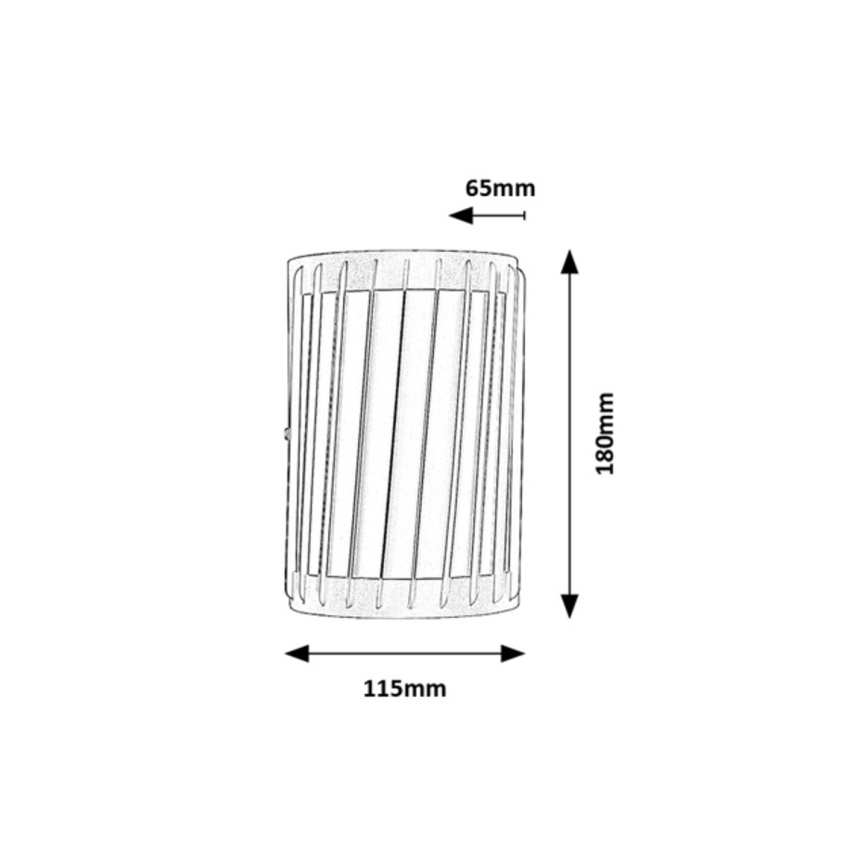 Rabalux - LED vonkajšie nástenné svietidlo LED/6W/230V IP54