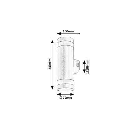 Rabalux - LED vonkajšie nástenné svietidlo LED/16W/230V IP65 hnedé