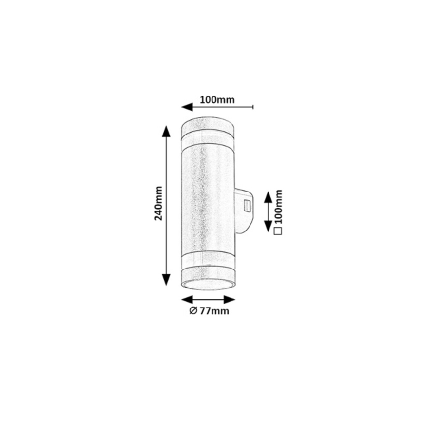 Rabalux - LED vonkajšie nástenné svietidlo LED/16W/230V IP65 hnedé
