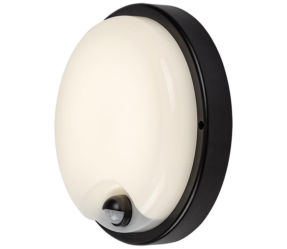 Rabalux 77213 -LED vonkajšie nástenné svietidlo so senzorom LONATO LED/18W/230V IP65 čierne 77213
