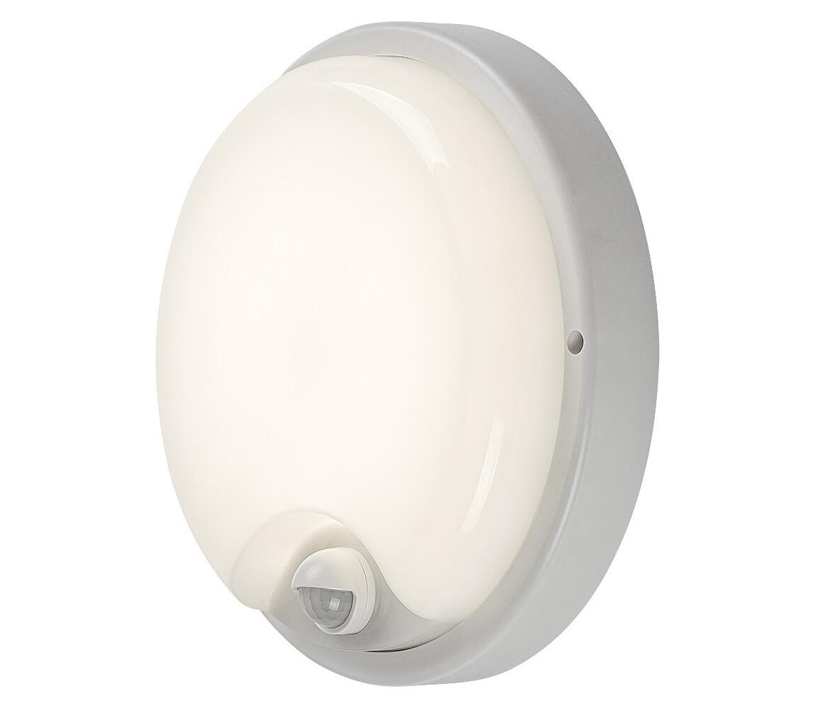 Rabalux 77214 - LED vonkajšie nástenné svietidlo so snímačom LONATO LED/18W/230V IP65 biela 77214