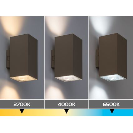Rabalux - LED Vonkajšie nástenné svietidlo LED/18W/230V 2700/4000/6500K IP65