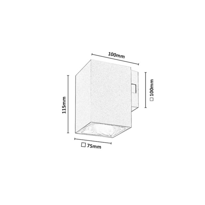 Rabalux - LED Vonkajšie nástenné svietidlo LED/9W/230V 2700/4000/6500K IP65