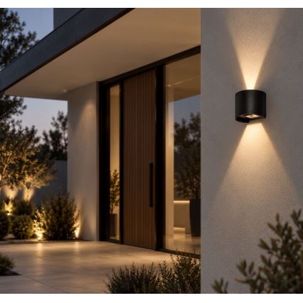 Rabalux - LED vonkajšie nástenné svietidlo LED/5W/230V 2700/4000/6500K IP54 čierna
