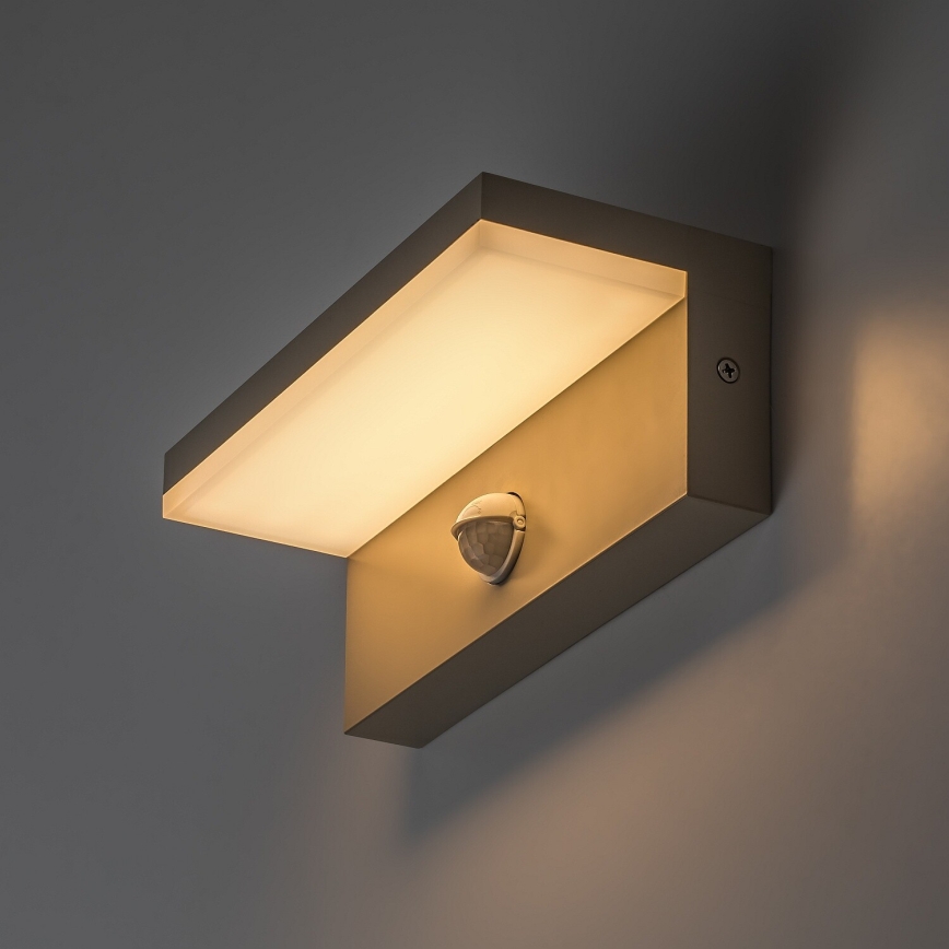 Rabalux - LED vonkajšie nástenné svietidlo so senzorom LED/9W/230V IP54 béžové