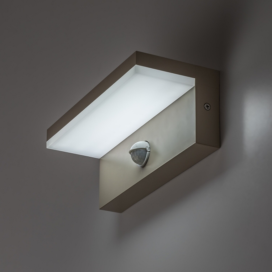 Rabalux - LED vonkajšie nástenné svietidlo so senzorom LED/9W/230V IP54 béžové