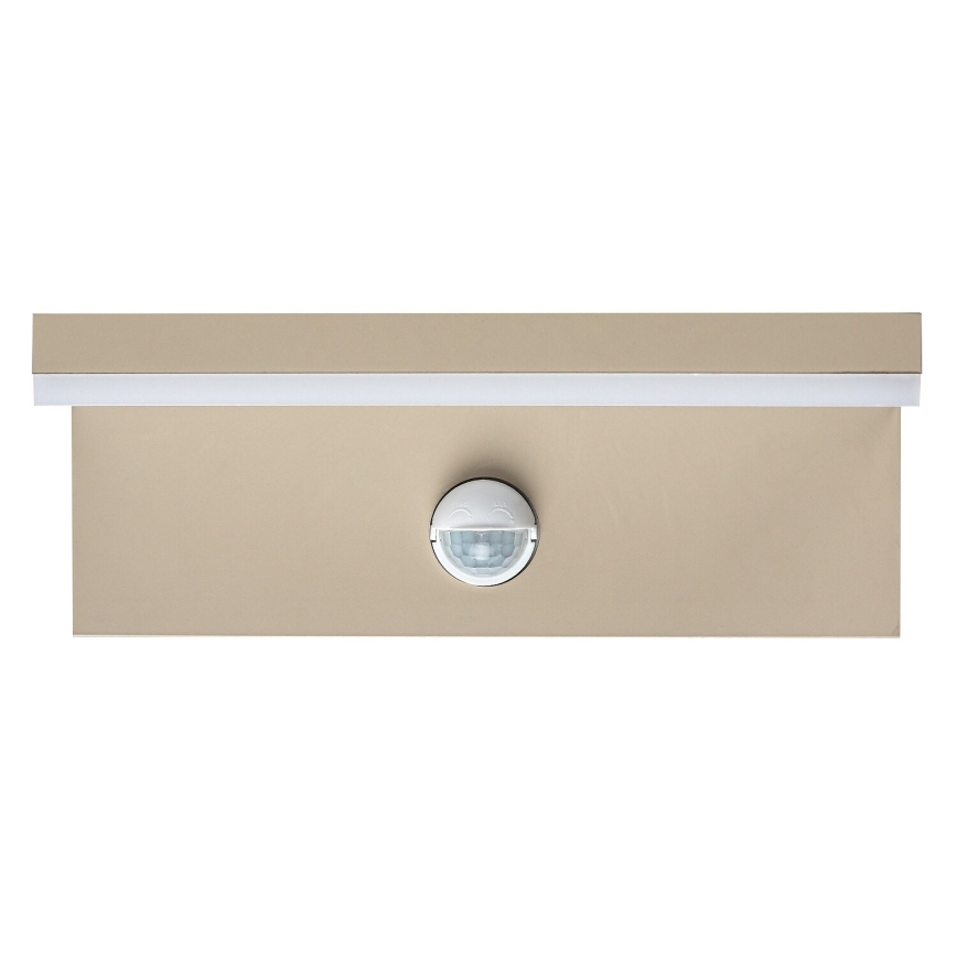 Rabalux - LED vonkajšie nástenné svietidlo so senzorom LED/9W/230V IP54 béžové