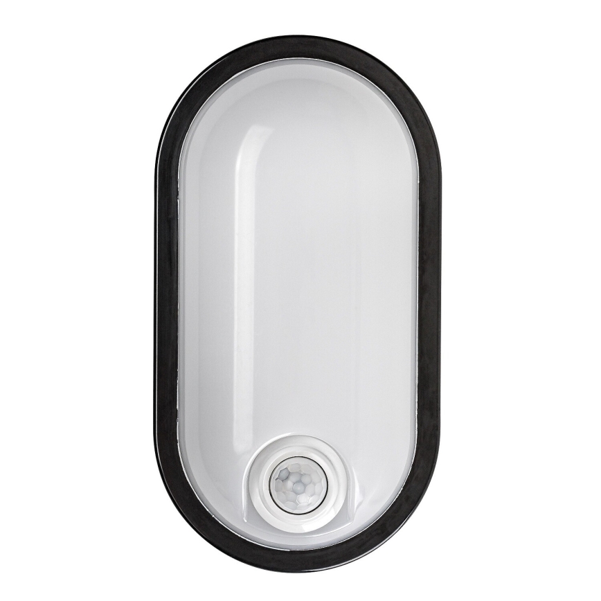 Rabalux - LED vonkajšie stropné svietidlo so senzorom LED/15W/230V IP65 čierna