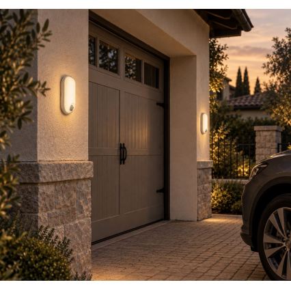 Rabalux - LED vonkajšie stropné svietidlo so senzorom LED/15W/230V IP65 biele