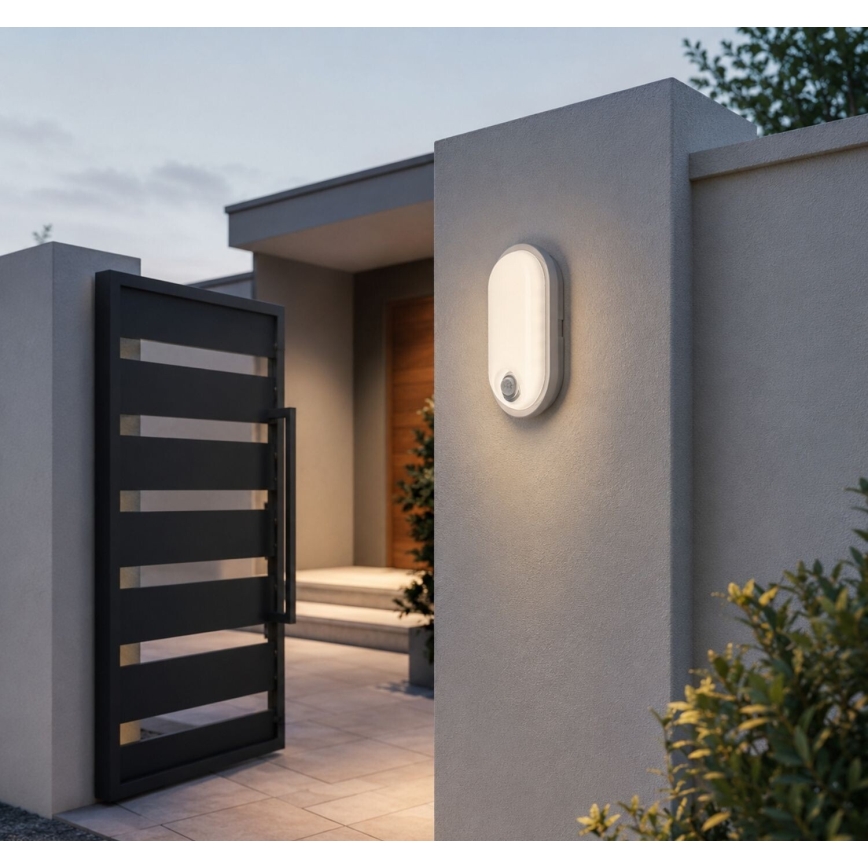 Rabalux - LED vonkajšie stropné svietidlo so senzorom LED/15W/230V IP65 biele