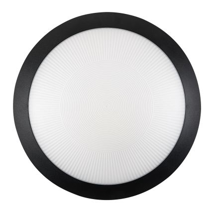 Rabalux - Zunanja stropna svetilka s senzorjem gibanja 1xE27/9W/230V IP65 premer 30 cm črna