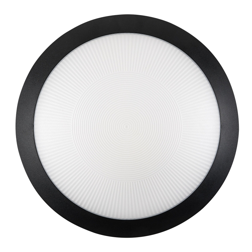 Rabalux - Zunanja stropna svetilka s senzorjem gibanja 1xE27/9W/230V IP65 premer 30 cm črna