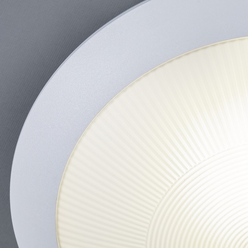 Rabalux - Vonkajšie stropné svietidlo so snímačom pohybu 1xE27/9W/230V IP65 pr. 30 cm biela