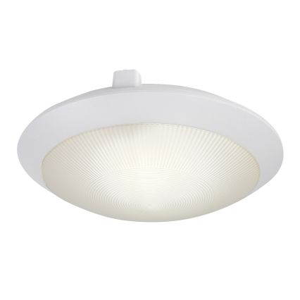 Rabalux - Vonkajšie stropné svietidlo so snímačom pohybu 1xE27/9W/230V IP65 pr. 30 cm biela