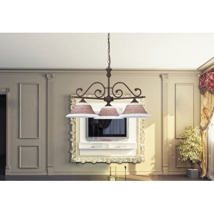 Rabalux 7747 - Luster na reťazi MAGDALENA 3xE27/60W/230V