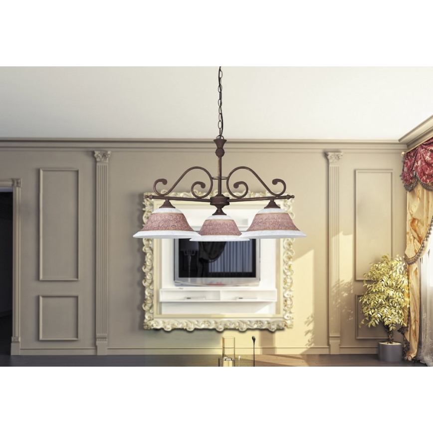 Rabalux 7747 - Luster na reťazi MAGDALENA 3xE27/60W/230V