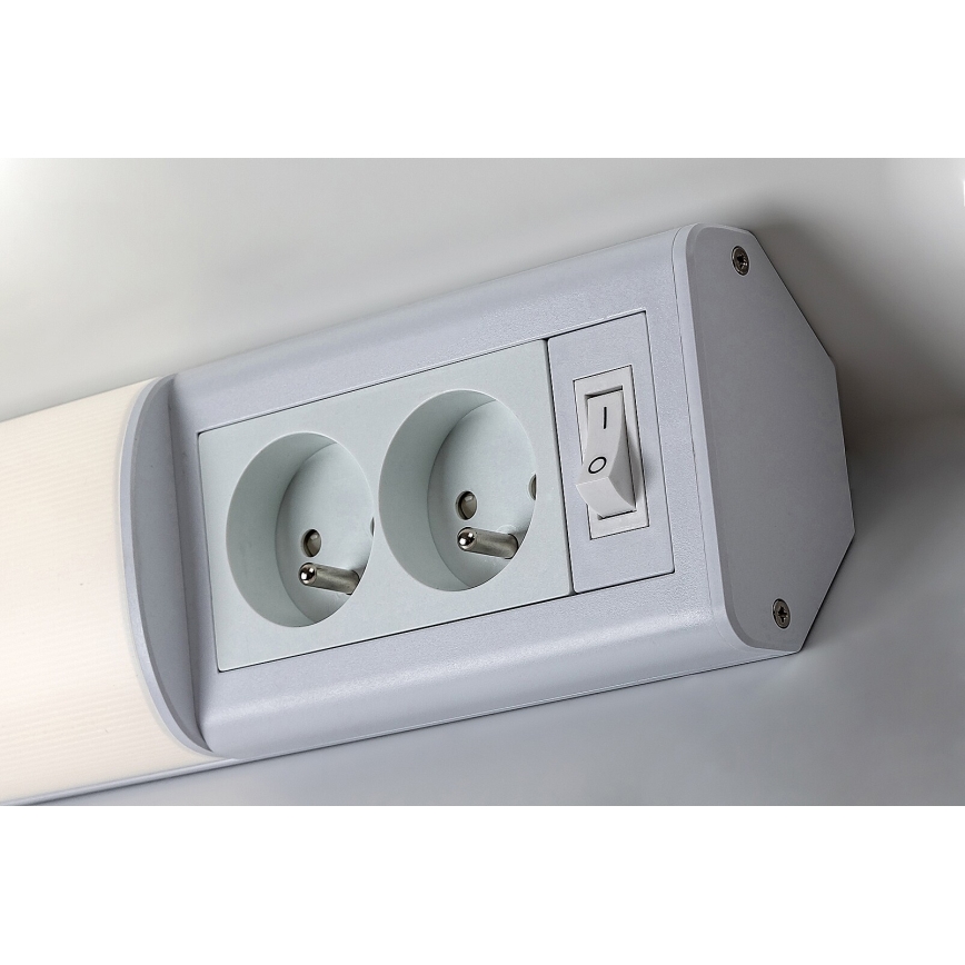 Rabalux - LED Podlinkové svietidlo so zásuvkami LED/10W/230V 4000K 50 cm biela