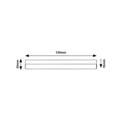 Rabalux - LED Podlinkové svietidlo LED/14W/230V 4000K 53 cm čierna