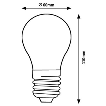 Rabalux - LED Žiarovka A60 E27/4W/230V 3000K Energetická trieda A