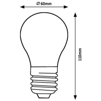 Rabalux - LED Žiarovka A60 E27/4W/230V 4000K Energetická trieda A