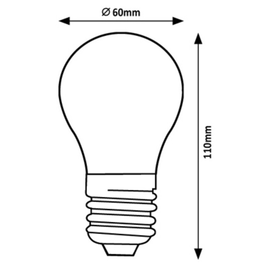 Rabalux - LED Žiarovka A60 E27/7W/230V 4000K Energetická trieda A