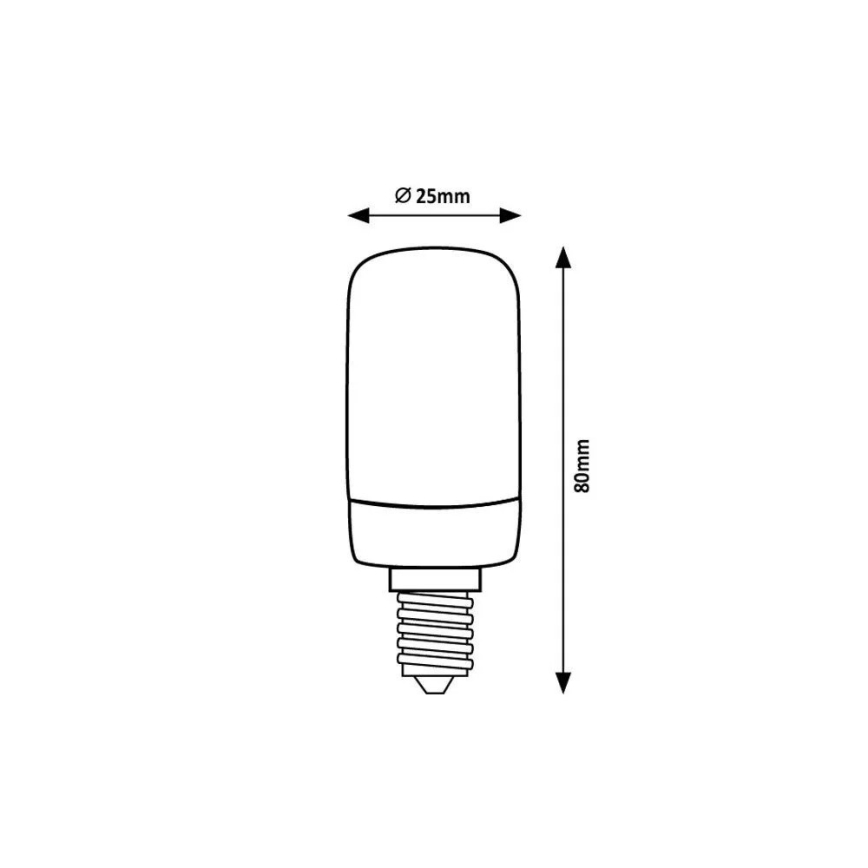 Rabalux - LED Žiarovka T25 E14/4W/230V 3000K